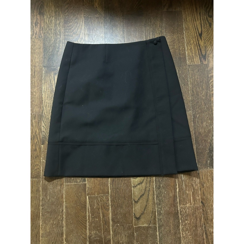 Brooks Brothers Woman Black Wool Blend Skirt Size 8